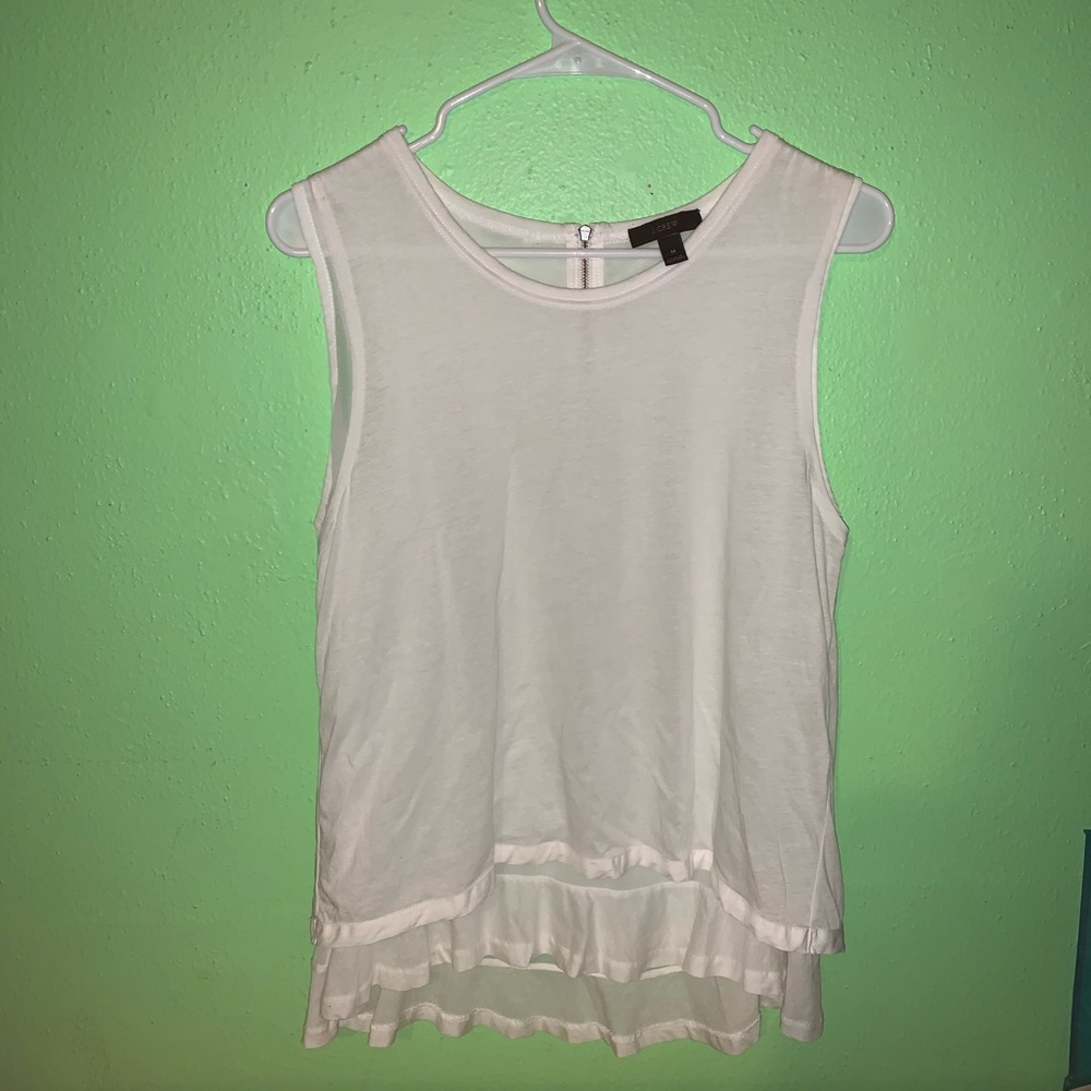 J. Crew Layered White Top